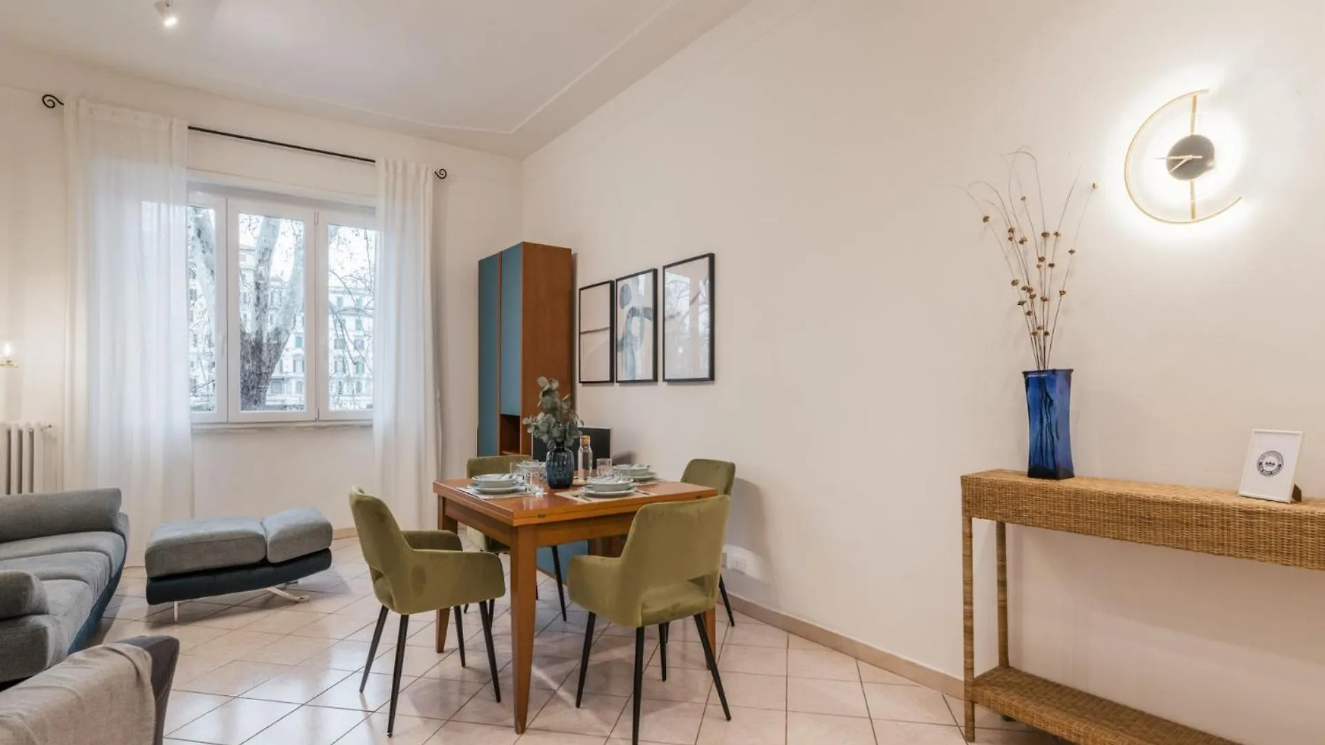 The Best Rent - Bright Three-Bedroom Apartment Along The Tiber River Rome